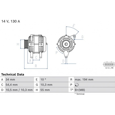 generátor BOSCH 0 986 085 180
