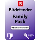 Bitdefender Family pack- 15 lic. 24 mes.