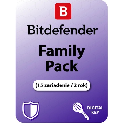 Bitdefender Family pack- 15 lic. 24 mes.