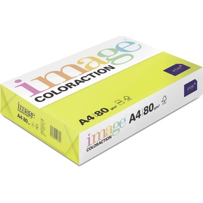Coloraction barevný xerografický papír Image 80g A3 neonově žlutá balení 500 archů