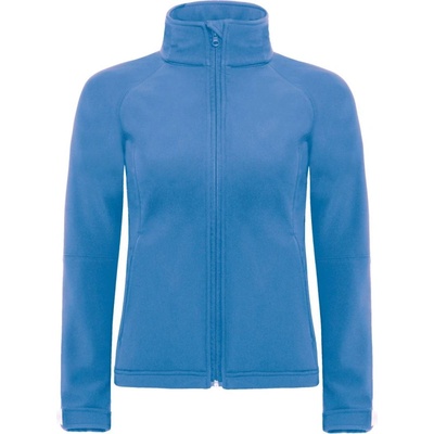 B & C Hooded Softshell Cot 01093743000 modrá azurově