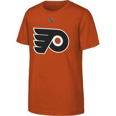 Outerstuff Trevor Zegras #46 Philadelphia Flyers NHL Flat Name & Number Short Sleeve Cotton