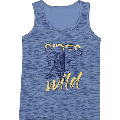 Evona chlapecký nátělník se širokými ramínky B sv.modrá