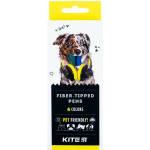  Флумастери Kite Dogs 6 цвята в кутия (1608013-K22-446)