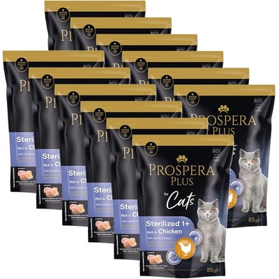 Prospera Plus Sterilized 1+ Пиле и Морков 12 x 85 г
