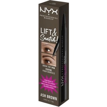 NYX Professional Makeup Lift&Snatch Brow Tint Pen fix na obočie 06 Ash Brown 1 ml