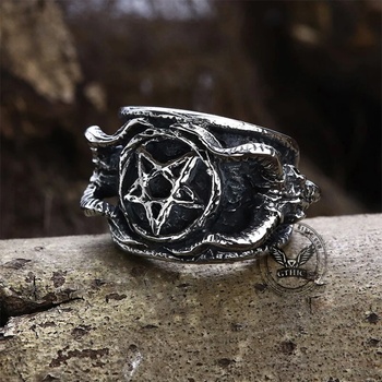 Image 1 of NNM пръстен Baphomet Sigil Occultism- 11207-SI-BXG