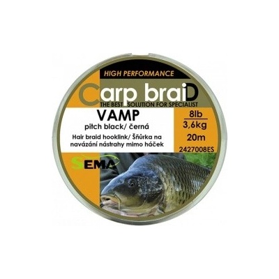 Sema šnúra Vamp čierna 20m 8lb