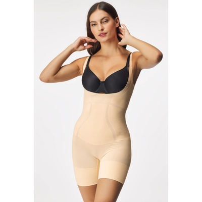 Dorina Stahovací body Phoebe s otevřeným klínem černá – Zboží Dáma