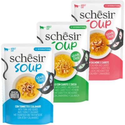 Schesir Soup MIX příchutí 36 x 40 g