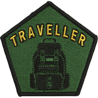 Nášivka textilná 101 Inc Traveller - zelená