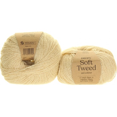 Drops Soft Tweed 01 smetanová