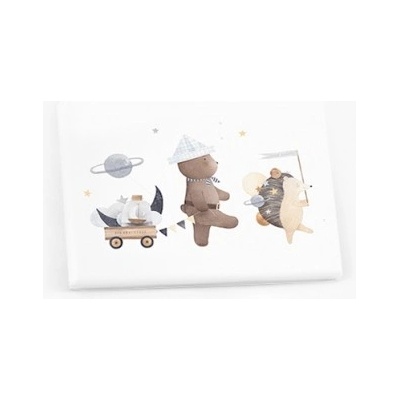 Obrazy, Night: Teddy bear with hedgehog, 30x20 cm - 76808