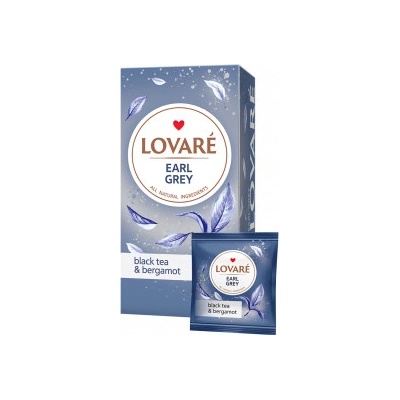 Lovare čierny čaj EARL GRAY 24 x 2 g