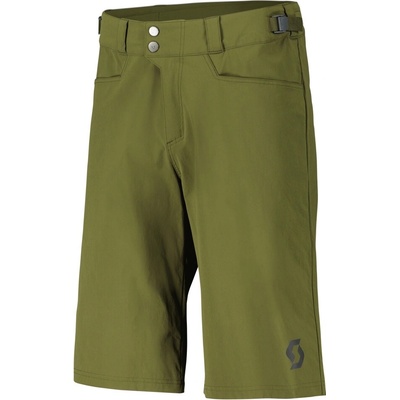 Scott Shorts M's Trail Flow w/pad Firgreen