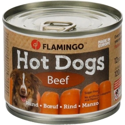Flamingo Hot Dogs hovězí 120 g 12ks