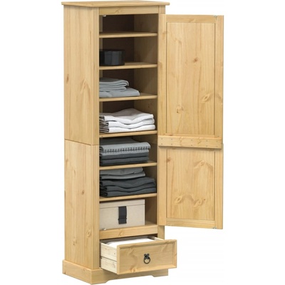 vidaXL Гардероб "Corona" 55x38x170 см бор масив (4002767)