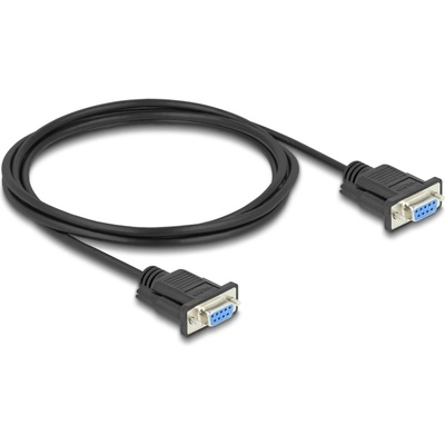 Delock D-Sub9, Сериен кабел RS-232, от майка към майка, 2 m