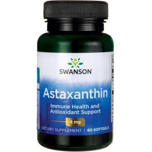 Swanson Astaxanthin, 4 mg, 60 меки капсули, Swanson (SWU730)
