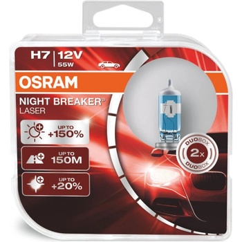 OSRAM Автомобилна крушка Osram OSR64210NL, 55W, 1500lm, H7, PX26d, халогенна, 2 броя в опаковка (OSR64210NL)