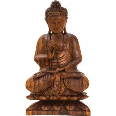 Sanu Babu Buddha ze dřeva stromu Suar, 75cm