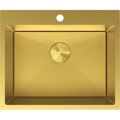 Mexen Solix стоманена мивка 1-камерна 600 x 500 mm, златен HC - 6408601000-55HC (6408601000-55HC)