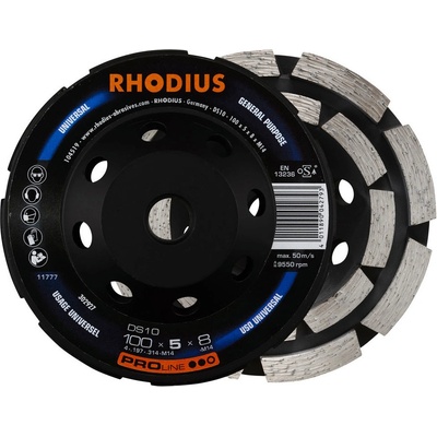 Rhodius Diamantový brusný hrnec 100 x 5,0 x 8,0 x M14 mm DS10 302927