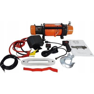 BJC M80810 Elektrický navijak 12V, 12000lb, syntetické lano
