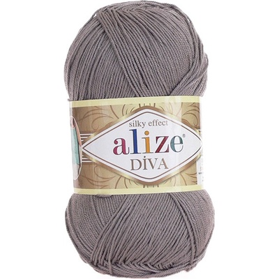 Příze Alize Diva 348 - šedá