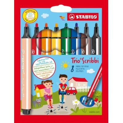 STABILO Trio Scribbi sada 8 fixů 26925