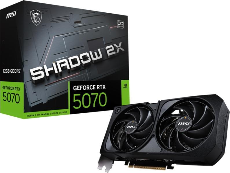 MSI GeForce RTX 5070 SHADOW 2X OC 12GB GDDR7 192bit (RTX 5070 12G SHADOW 2X OC)