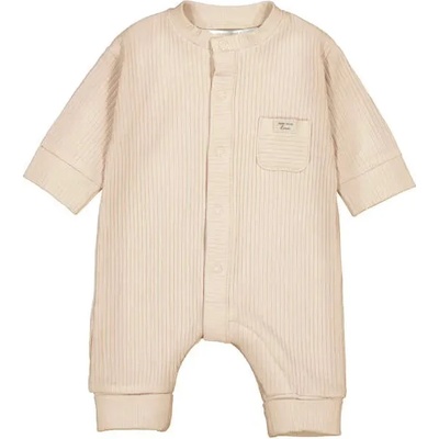 Mayoral Гащеризон дълъг без чорапки за новородено бебе в бежов цвят Mayoral