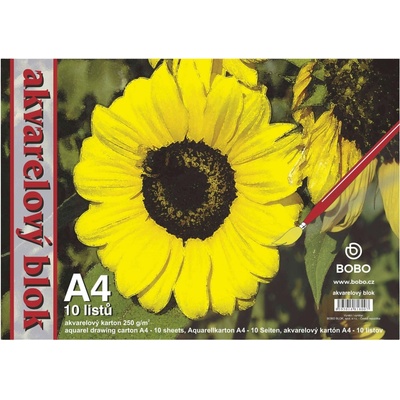 BOBO Watercolour Pad Скицник 10 A4 250 g (18007)