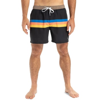 Quiksilver Бански гащета Quiksilver Everyday Straight Volley 15´´ swimming shorts - Black (Black Retro Stripe)