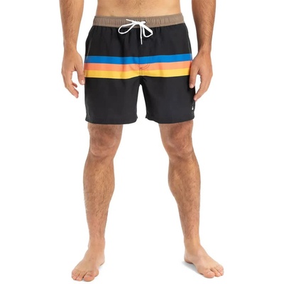 Quiksilver Бански гащета Quiksilver Everyday Straight Volley 15´´ swimming shorts - Black (Black Retro Stripe)