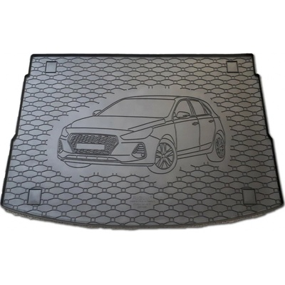 Gumová vana do kufru RIGUM Hyundai i30 N hatchback horní poloha 2021 – Sleviste.cz