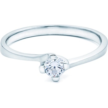 SAVICKI Годежен пръстен Solitaire: бяло злато. диамант