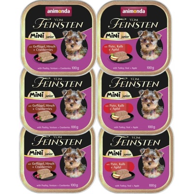 Animonda Vom Feinsten mini junior Mix příchutí 6 x 100 g