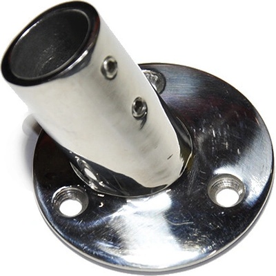 Pätka zábradlia kruhová, nehrdz. oceľ A4, 22mm/60°