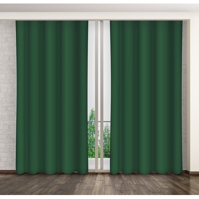 Jednofarebný záves zelený ZMA64 Rozmer závesu: 160x250cm
