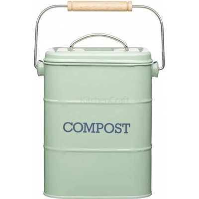 Kitchen Craft Living Nostalgia koš na bioodpad 3 L Vintage Green