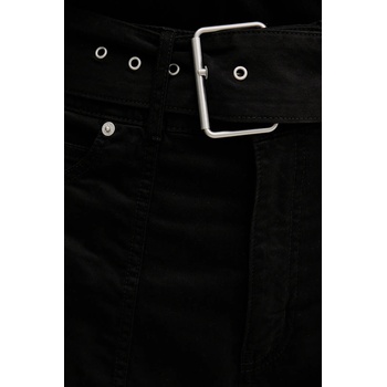 HUGO Blue Панталон Hugo Blue в черно с широка каройка, с висока талия 50548143 (50548143)