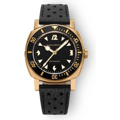 Nivada Grenchen Depthmaster Bronze Black Racing Strap