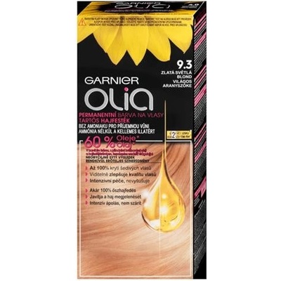 L'ORÉAL Garnier Olia 9.3 zlatá světlá blond barva na vlasy – Hledejceny.cz
