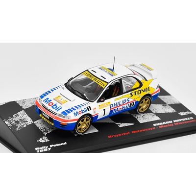DeAgostini Subaru Impreza Rally Poland 1997 Rallye automobily časopis s modelem 35 1:43