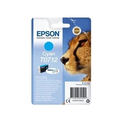 Epson Оригиална касета за мастило Epson Cartucho T0712 cian Синьо-зелен