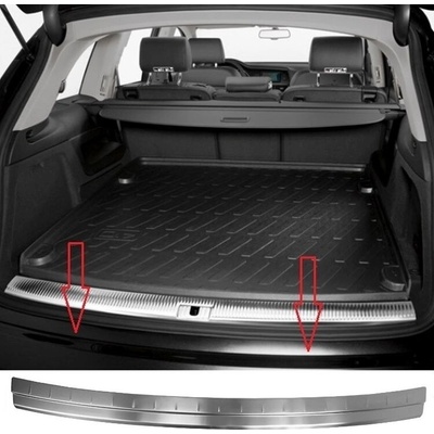Nerez brúsený kryt hrany zadního nárazníku Audi Q7 2015-2020