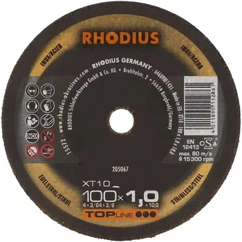 Rhodius Řezný kotouč 100 x 1,0 x 10,0 mm 205067