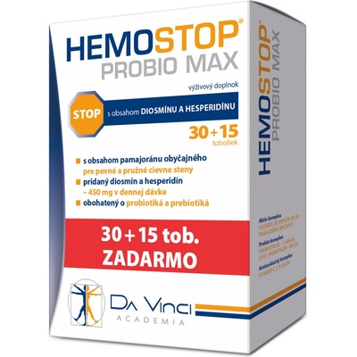Da Vinci Academia HemoStop Probio MAX EKO balenie 45 kapsúl