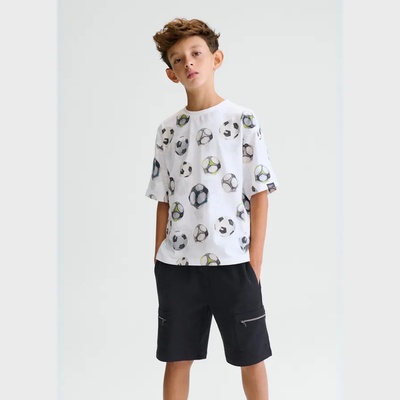 Mayoral Спортни бермуди с джобове с ципове в черен цвят за момче Mayoral